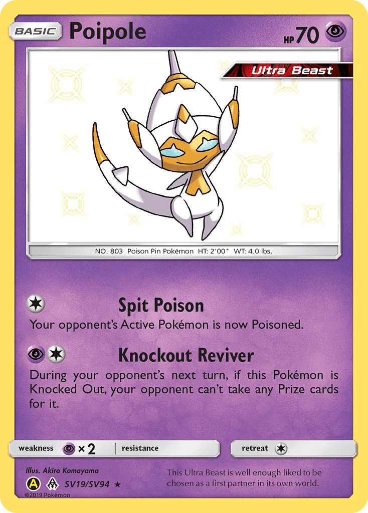 Poipole sma-SV19 Rare Shiny from Hidden Fates Shiny Vault Set