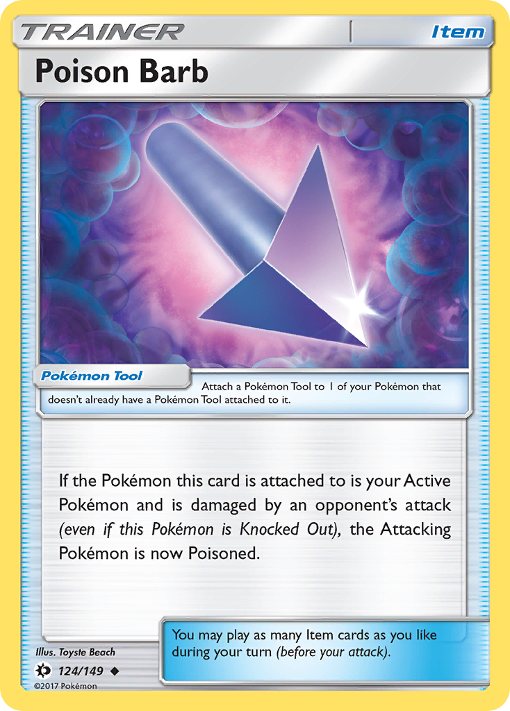Poison Barb sm1-124 Uncommon from Sun & Moon Set