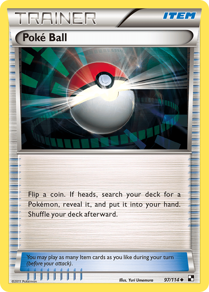 Poké Ball bw1-97 Uncommon from Black & White Set