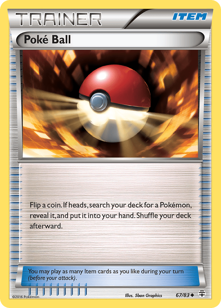 Poké Ball g1-67 Uncommon from Generations Set