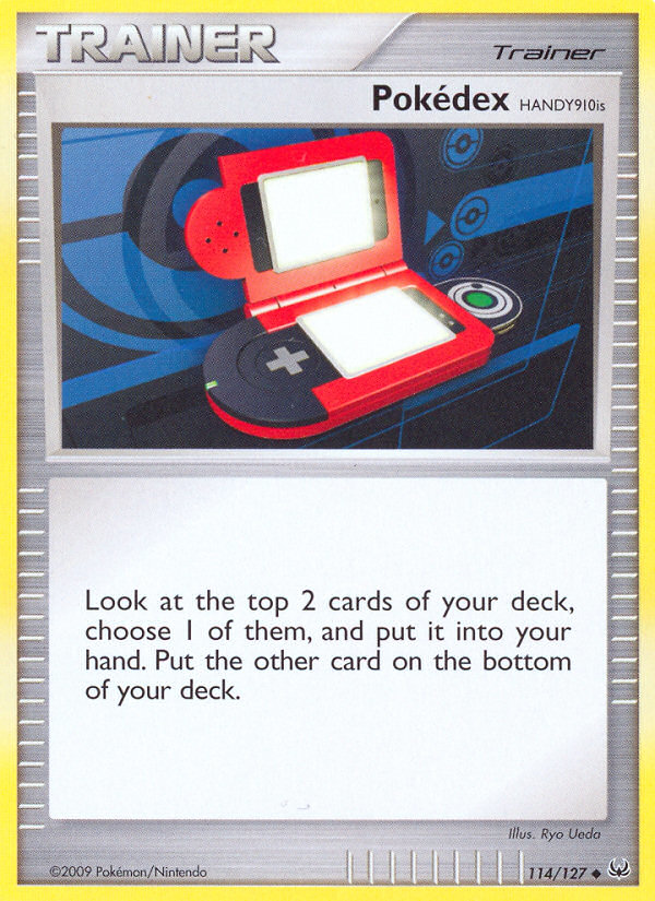 Pokédex HANDY910is pl1-114 Uncommon from Platinum Set