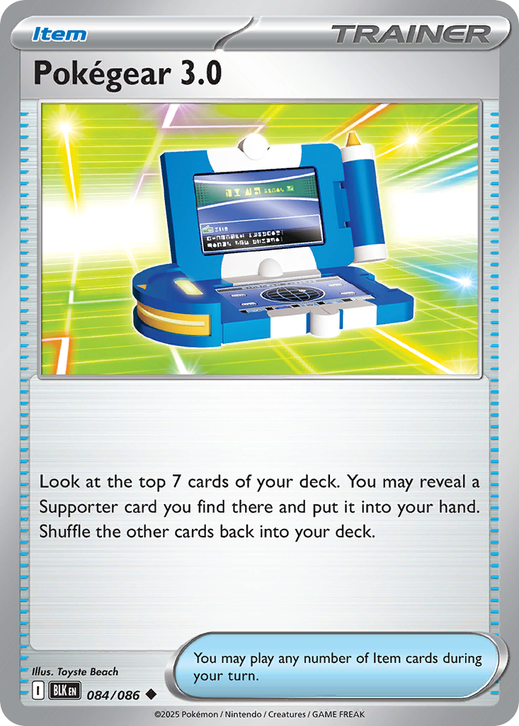 Pokégear 3.0 zsv10pt5-84 Uncommon from Black Bolt Set