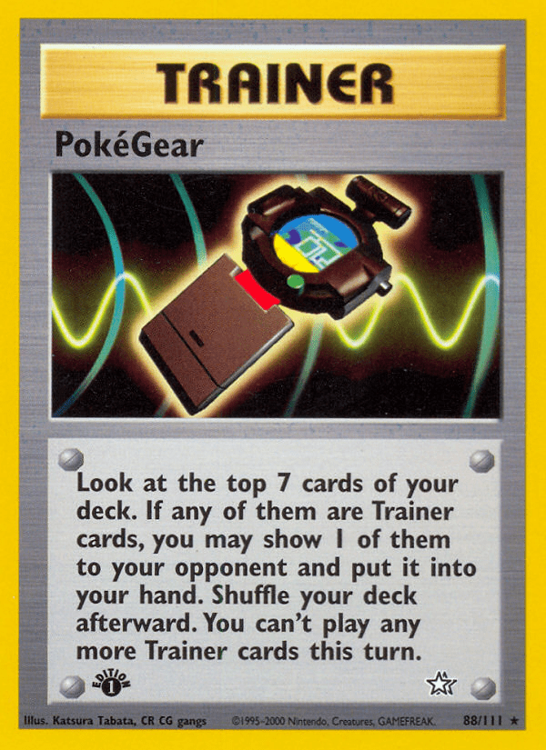 PokéGear neo1-88 Rare from Neo Genesis Set