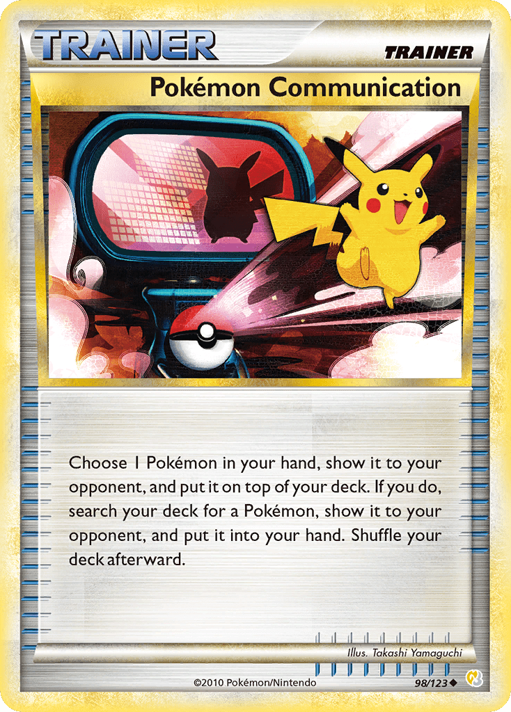 Pokémon Communication hgss1-98 Uncommon from HeartGold & SoulSilver Set
