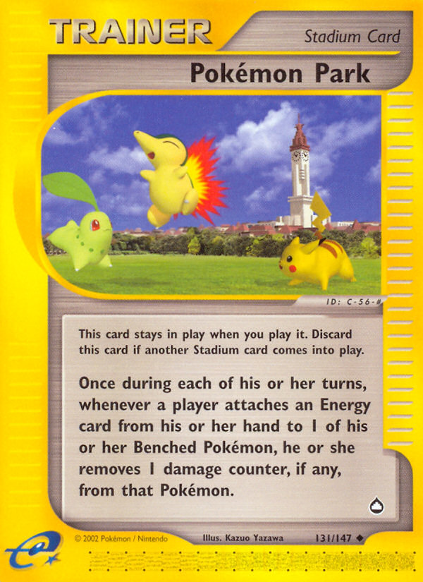 Pokémon Park ecard2-131 Uncommon from Aquapolis Set