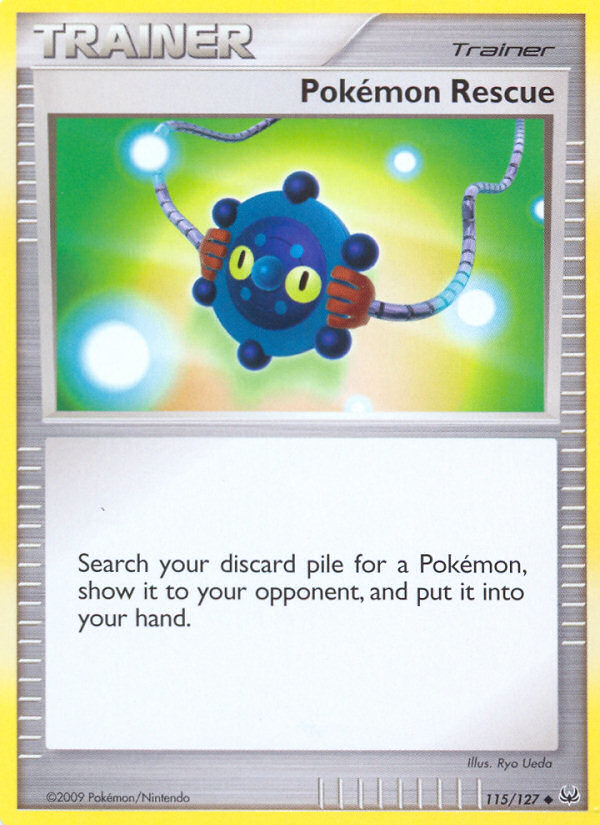 Pokémon Rescue pl1-115 Uncommon from Platinum Set