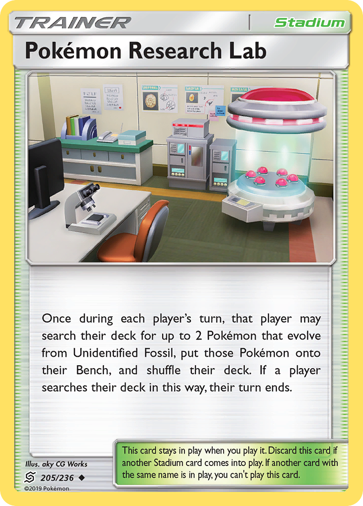 Pokémon Research Lab sm11-205 Uncommon from Unified Minds Set