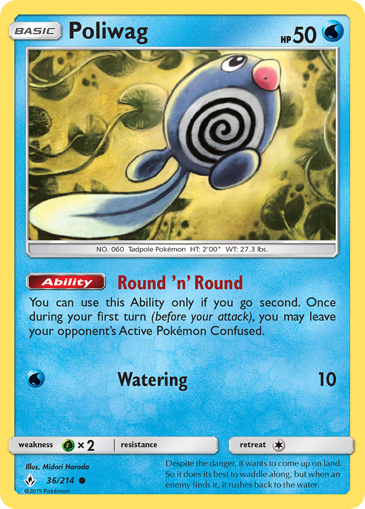 Poliwag sm10-36 Common from Unbroken Bonds Set