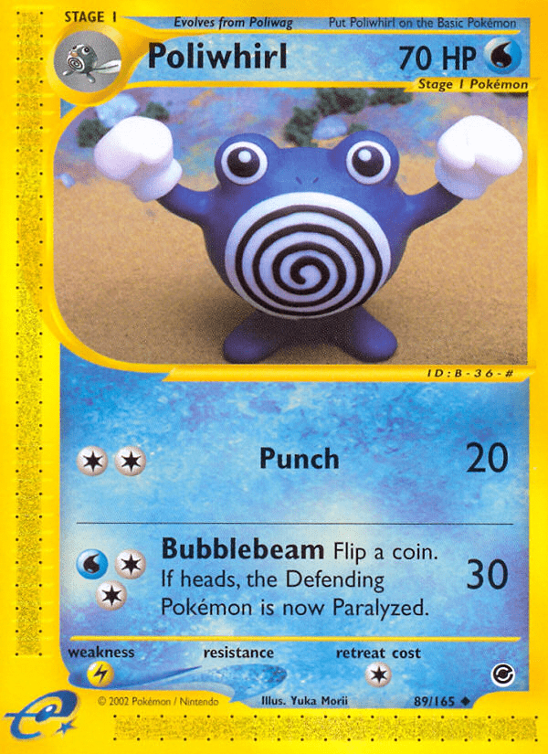 Poliwhirl ecard1-89 Uncommon from  Set