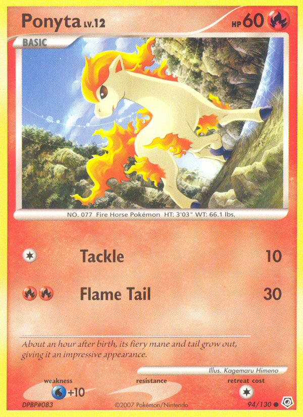 Ponyta dp1-94 Common from Diamond & Pearl Set
