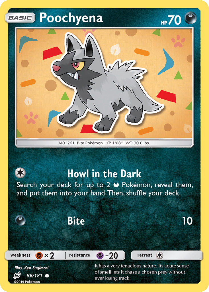 Poochyena sm9-86 Common from Team Up Set