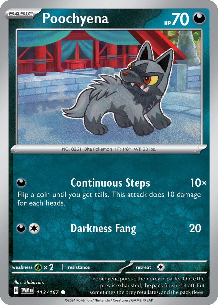 Poochyena sv6-113 Common from Twilight Masquerade Set