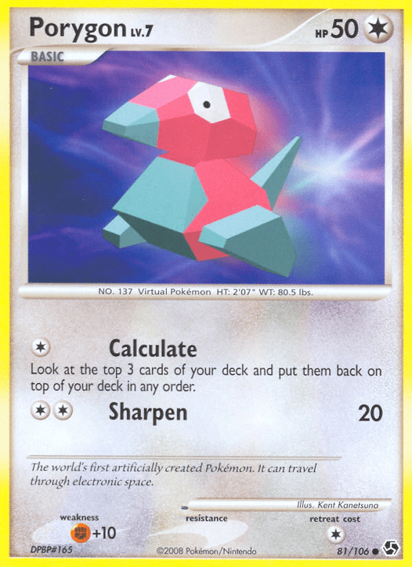 Porygon dp4-81 Common from Great Encounters Set