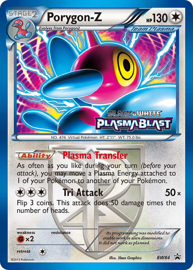 Porygon-Z bwp-BW84 Promo from BW Black Star Promos Set