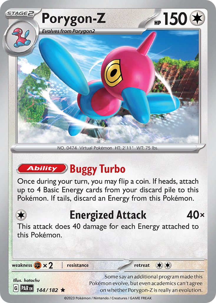 Porygon-Z sv4-144 Rare from Paradox Rift Set
