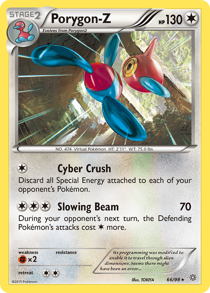 Porygon-Z xy7-66 Rare from Ancient Origins Set