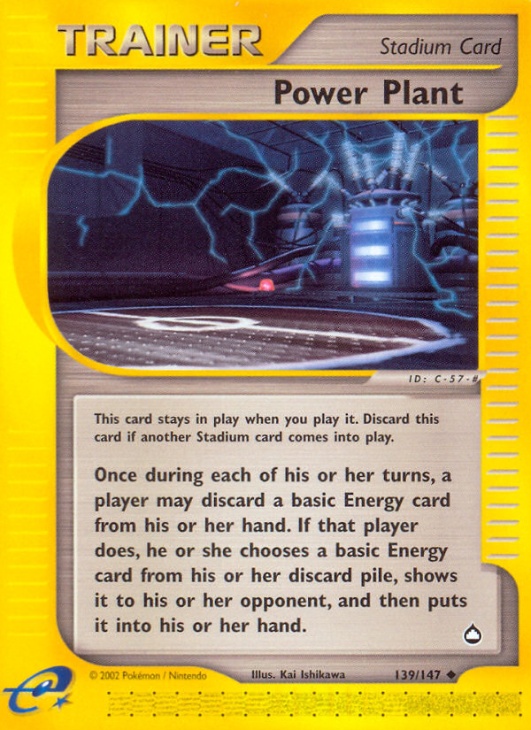 Power Plant ecard2-139 Uncommon from Aquapolis Set
