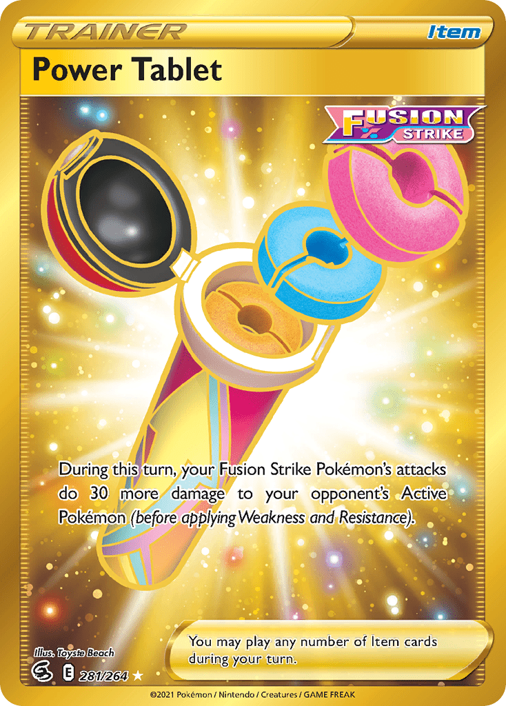 Power Tablet swsh8-281 Rare Secret from Fusion Strike Set