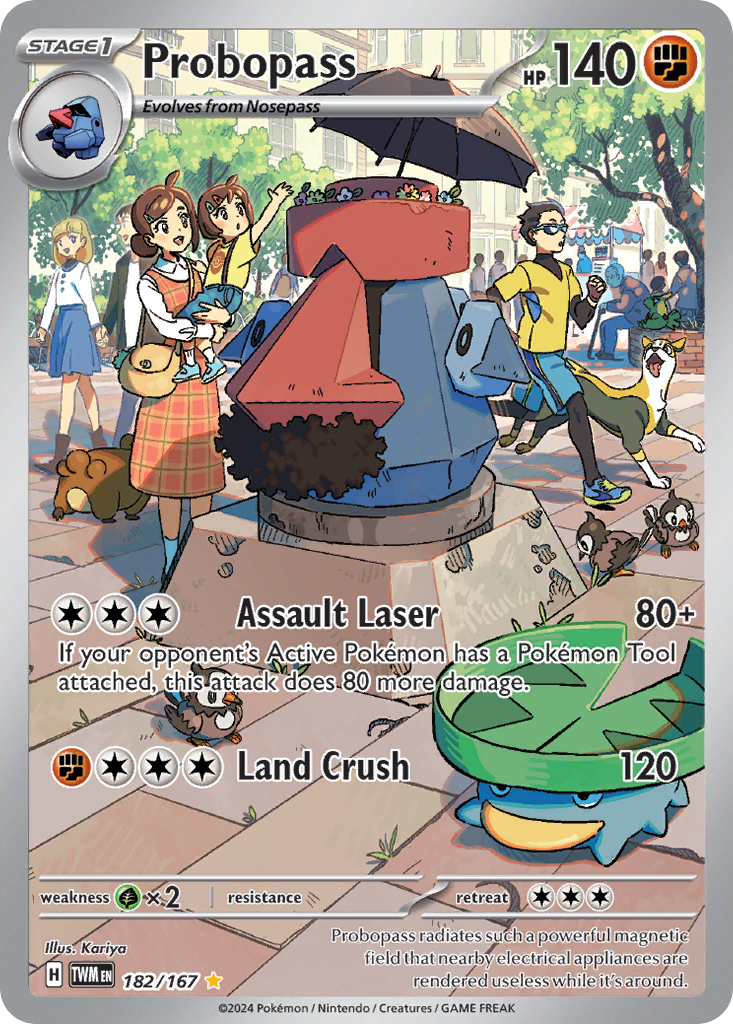 Probopass sv6-182 Illustration Rare from Twilight Masquerade Set