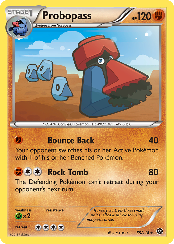 Probopass xy11-55 Rare from Steam Siege Set