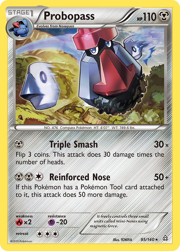 Probopass xy5-95 Rare from Primal Clash Set