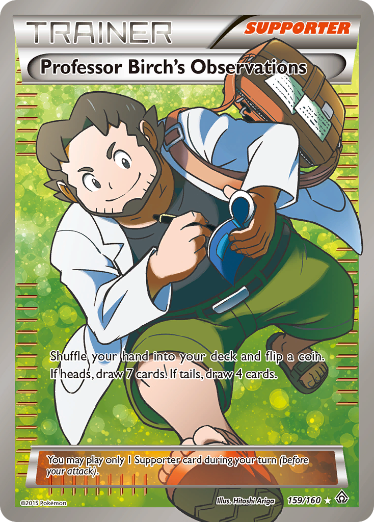 Professor Birch’s Observations xy5-159 Rare Ultra from Primal Clash Set