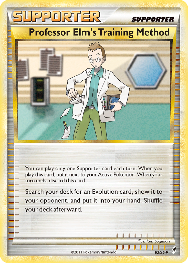 Professor Elm’s Training Method col1-82 Uncommon from Call of Legends Set