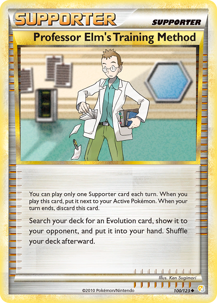 Professor Elm’s Training Method hgss1-100 Uncommon from HeartGold & SoulSilver Set