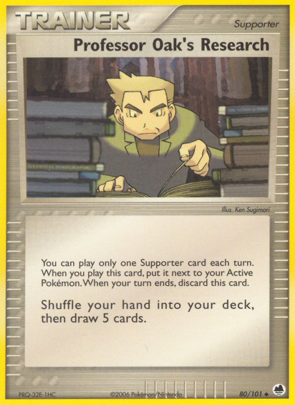 Professor Oak’s Research ex15-80 Uncommon from Dragon Frontiers Set