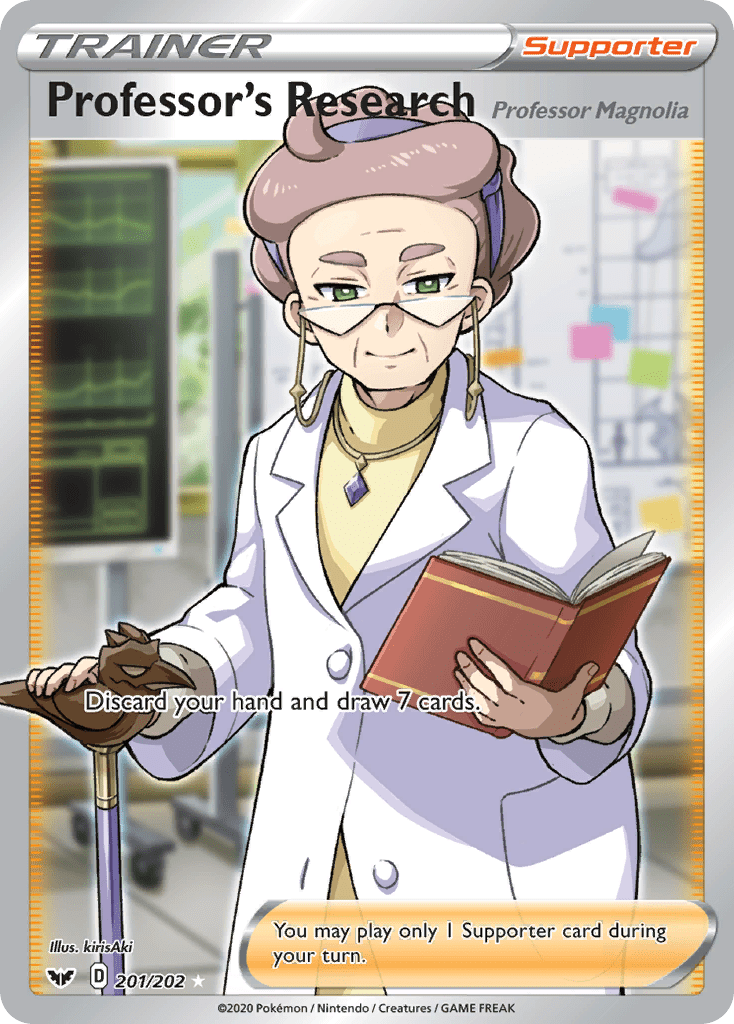 Professor’s Research (Professor Magnolia) swsh1-201 Rare Ultra from Sword & Shield Set