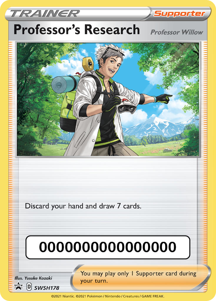 Professor’s Research swshp-SWSH178 Promo from SWSH Black Star Promos Set