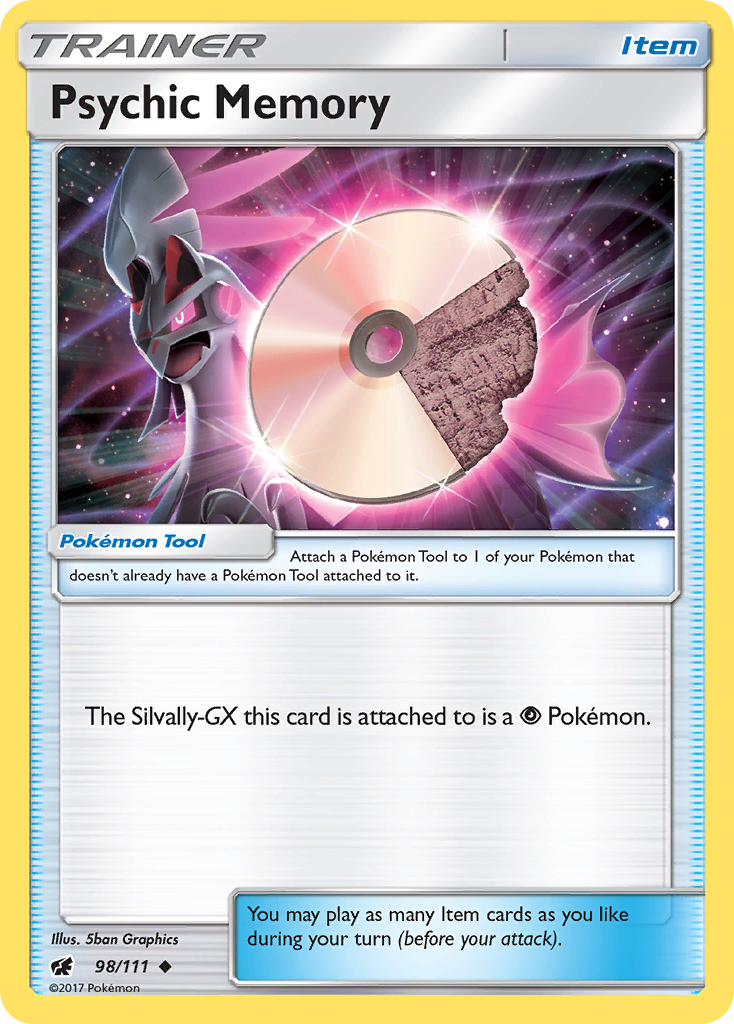 Psychic Memory sm4-98 Uncommon from Crimson Invasion Set