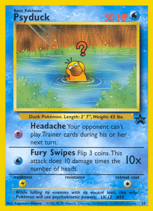 Psyduck basep-20 Promo from Wizards Black Star Promos Set