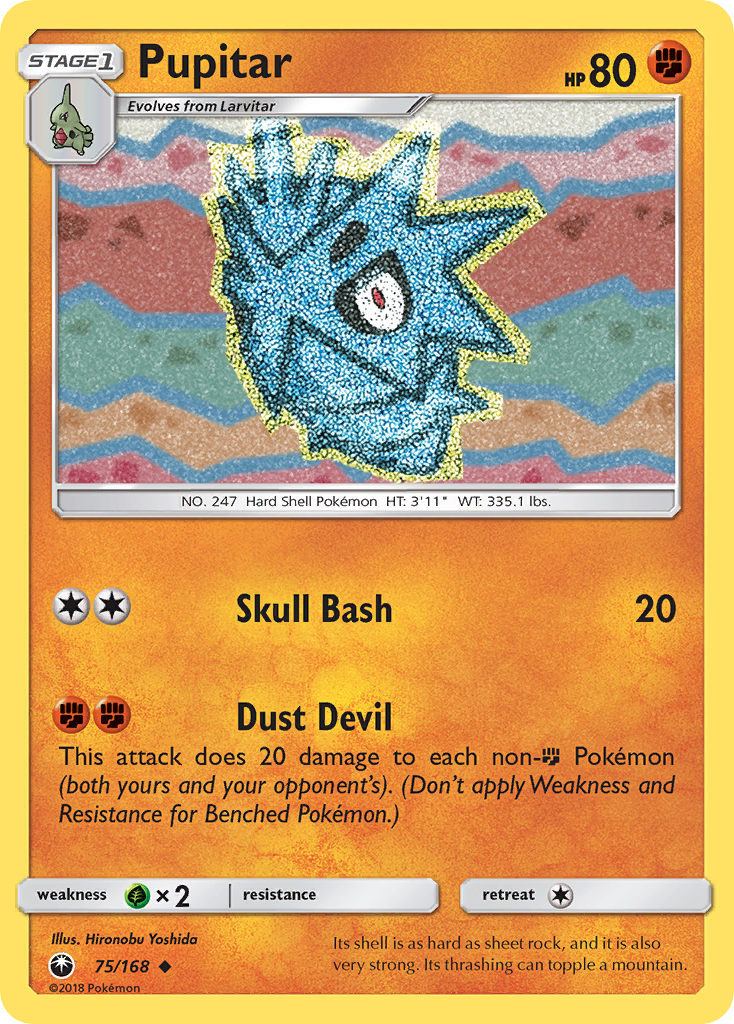Pupitar sm7-75 Uncommon from Celestial Storm Set