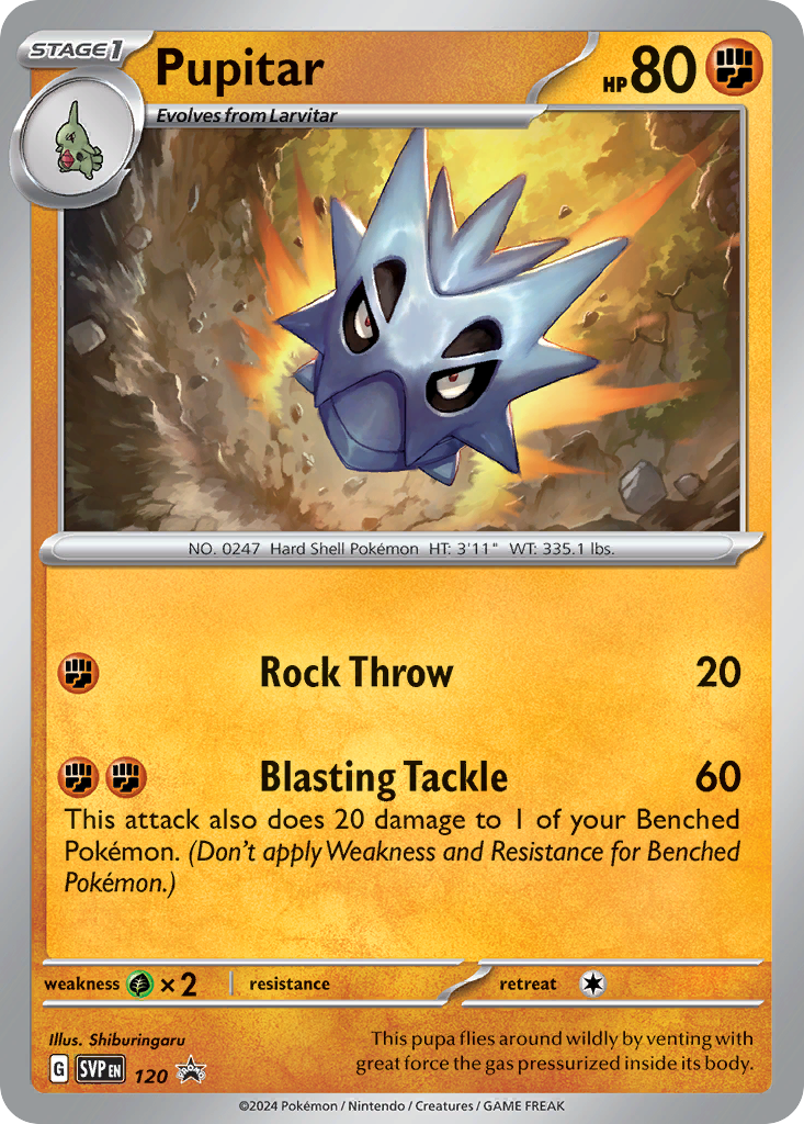 Pupitar svp-120 Promo from Scarlet & Violet Black Star Promos Set