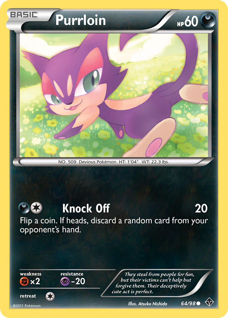 Purrloin bw2-64 Common from Emerging Powers Set