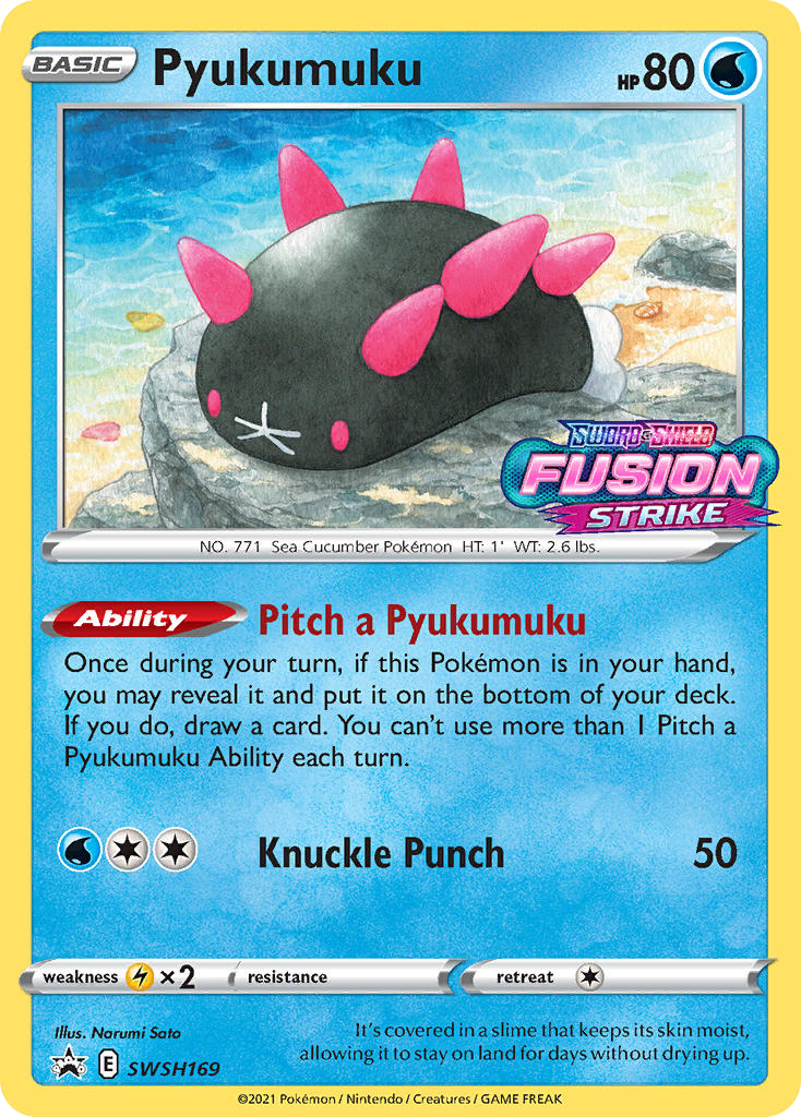 Pyukumuku swshp-SWSH169 Promo from SWSH Black Star Promos Set
