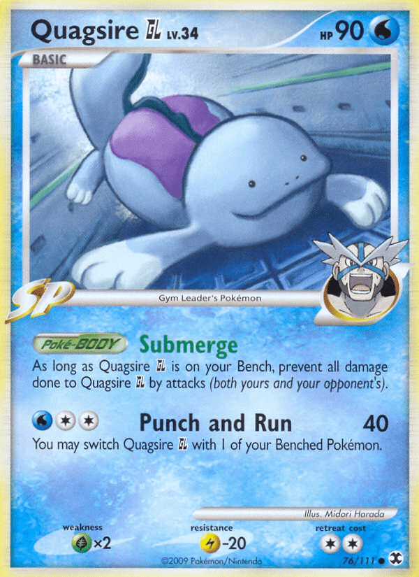 Quagsire GL pl2-76 Common from Rising Rivals Set