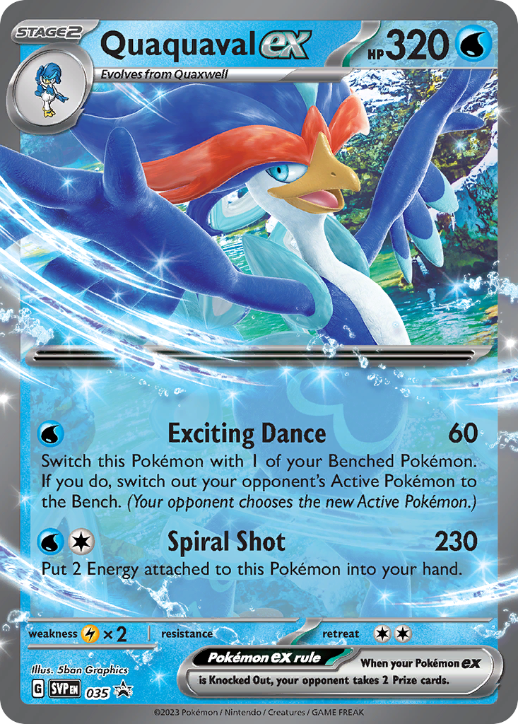 Quaquaval ex svp-35 Promo from Scarlet & Violet Black Star Promos Set