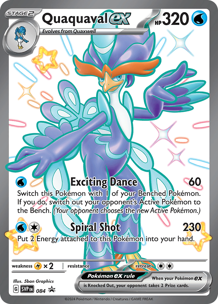 Quaquaval ex svp-84 Promo from Scarlet & Violet Black Star Promos Set