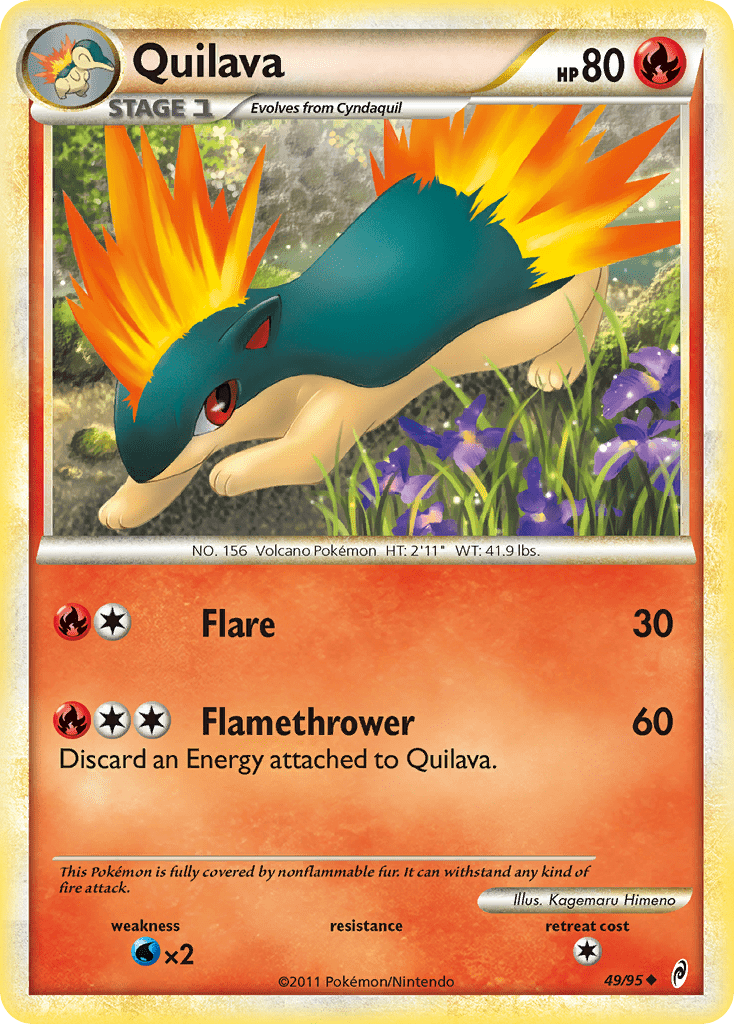 Quilava col1-49 Uncommon from Call of Legends Set