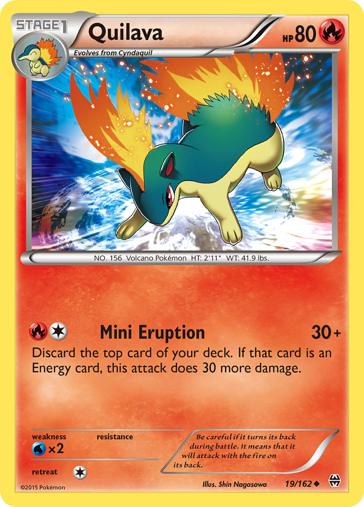Quilava xy8-19 Uncommon from BREAKthrough Set