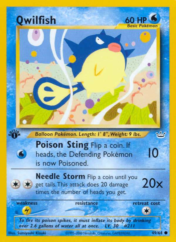 Qwilfish neo3-49 Common from Neo Revelation Set