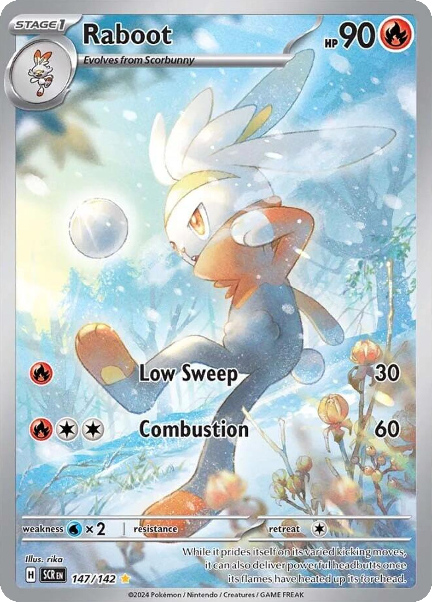 Raboot sv7-147 Illustration Rare from Stellar Crown Set