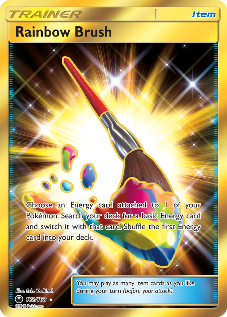 Rainbow Brush sm7-182 Rare Secret from Celestial Storm Set