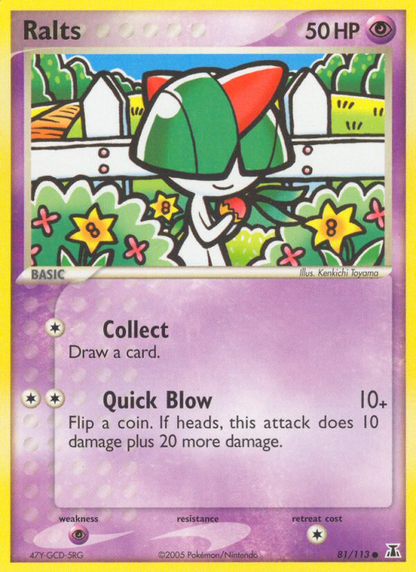 Ralts ex11-81 Common from Delta Species Set