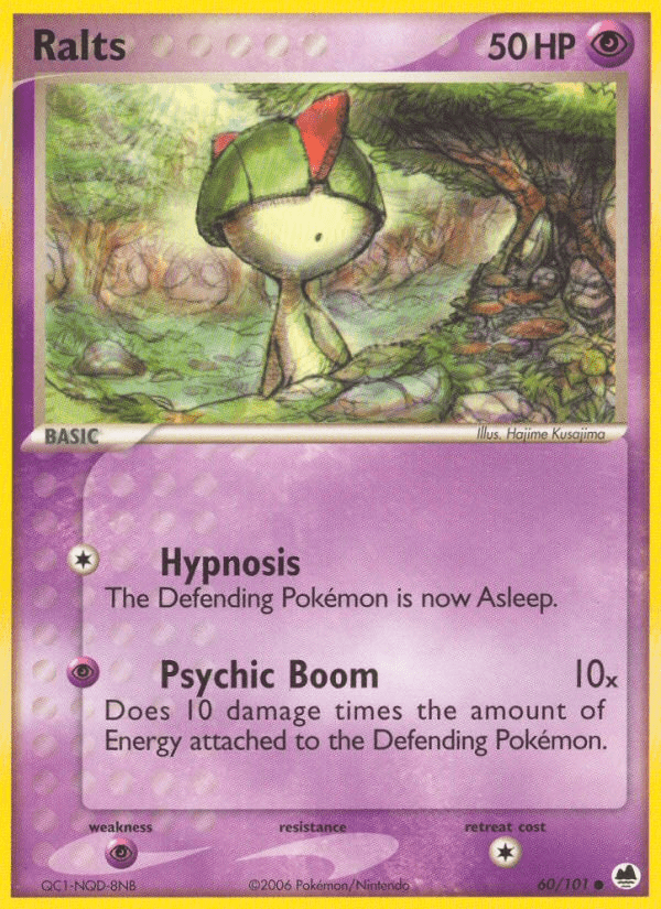 Ralts ex15-60 Common from Dragon Frontiers Set