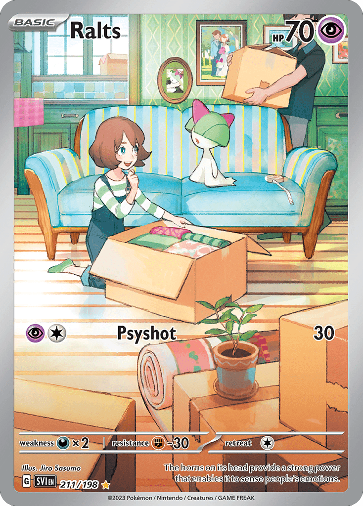 Ralts sv1-211 Illustration Rare from Scarlet & Violet Set