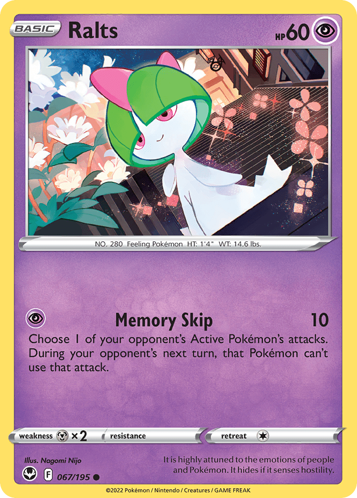 Ralts swsh12-67 Common from Silver Tempest Set