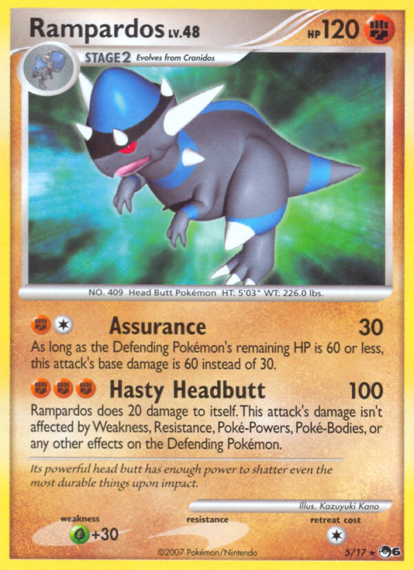 Rampardos pop6-5 Rare from POP Series 6 Set
